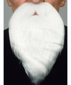 Tomfoolery Mo & Long Beard - White Facial Hair