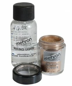 Tomfoolery Makeup Metallic Powder With Mixing Liquid - Assorted Metallic Colours