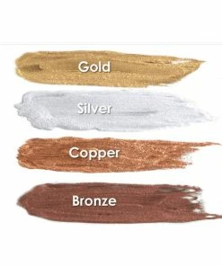 Tomfoolery Makeup Metallic Powder With Mixing Liquid - Assorted Metallic Colours