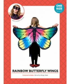 JD Party Rainbow Butterfly Wings - Child