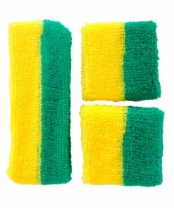JD Party Hats & Headwear Sweatbands - Green & Gold