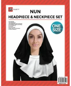 Smiffys Nun Headpiece & Collar Set