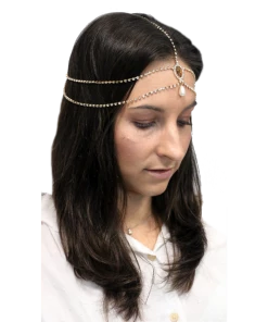 Swedia's 1920's Flapper Rose Gold Head Chain