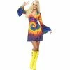 Smiffys 1960's Tie Dye Dress