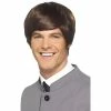 Smiffys 60's Male Mod Wig - Brown