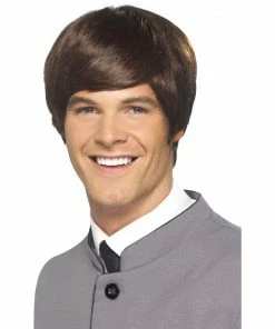 Smiffys 60's Male Mod Wig - Brown