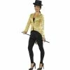 Smiffys Gold Tailcoat Jacket - Ladies