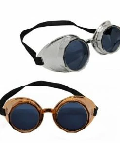 Trademart Accessoriesc Steampunk Goggles - Gold And Sliver