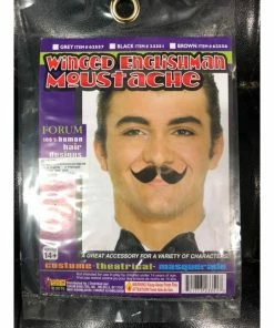 Forum Novelties Englishman Winged Black Moustache Facial Hair