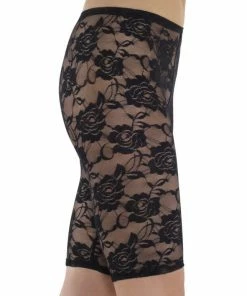Smiffys 1980s Black Lace Shorts 1980's
