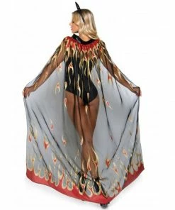 Tomfoolery Glitter Flame Devils Cape Set