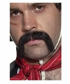 Smiffys Western Handlebar Moustache Facial Hair