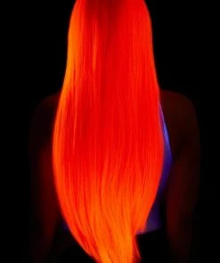 Tomfoolery 33" Long Straight Center Part Wig - Neon Pink 8 Tomfoolery 33
