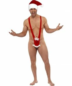 Smiffys Christmas Mankini - Assorted Mensc
