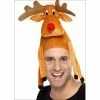 Smiffys Reindeer Hat - Sat On Your Head