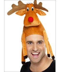 Smiffys Reindeer Hat - Sat On Your Head