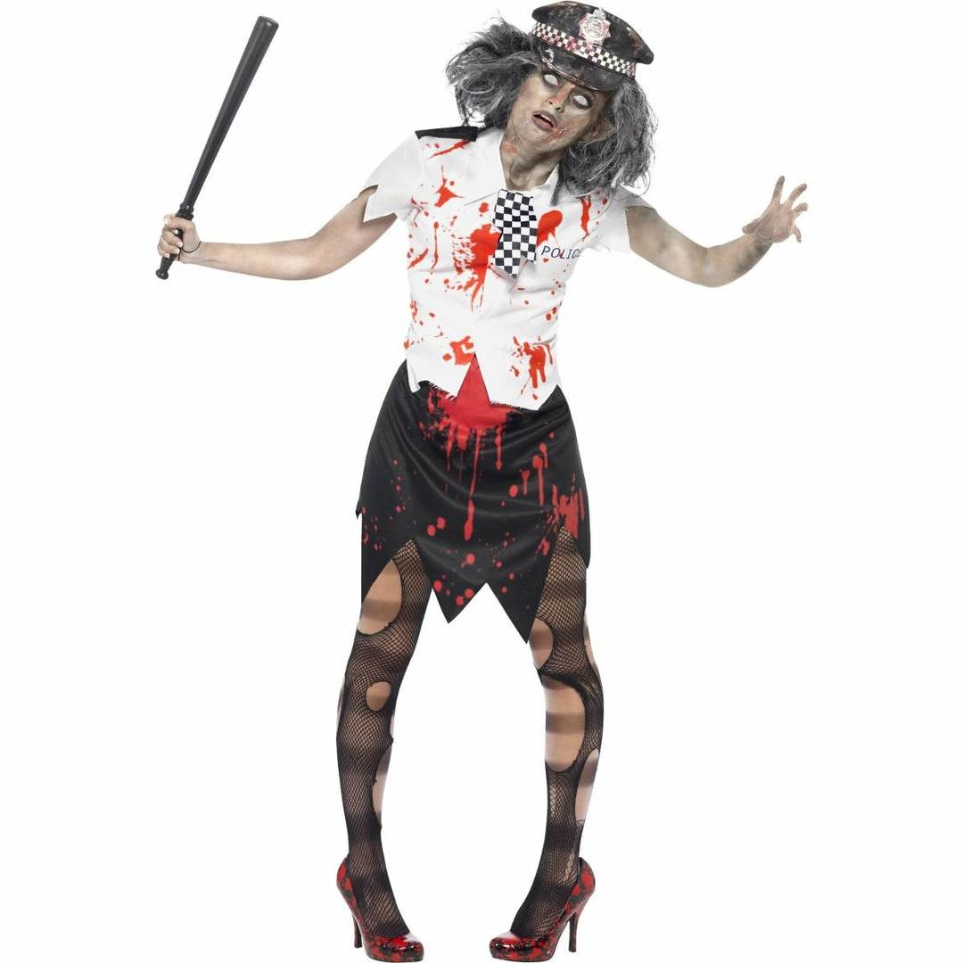 Smiffys Ladiesc Ladies Zombie Policewoman Costume 3 Smiffys Ladiesc Ladies Zombie Policewoman Costume