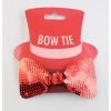 Trademart Red Sequin Bow Tie