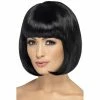 Smiffys 1920's Black Short Bob - Partyrama Wig