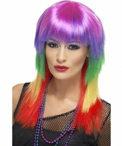 Smiffys 1980's Rainbow Rocker Wig