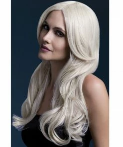 Smiffys Blonde Long Wavey Fever Wig - Khloe