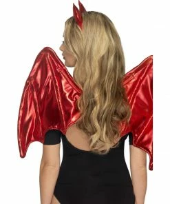 Smiffys Fever Devil Wings And Horns Accessory Kit Accessoriesc