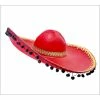 Trademart Red Sombrero - Black Pom Poms Hats & Headwear
