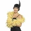 Smiffys Deluxe Feather Boa - Yellow/Gold