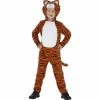 Smiffys Animals Tiger Jumpsuit Costume, Orange & Black