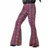 Smiffys 60s Psychedelic CND Flarred Trousers - Mens
