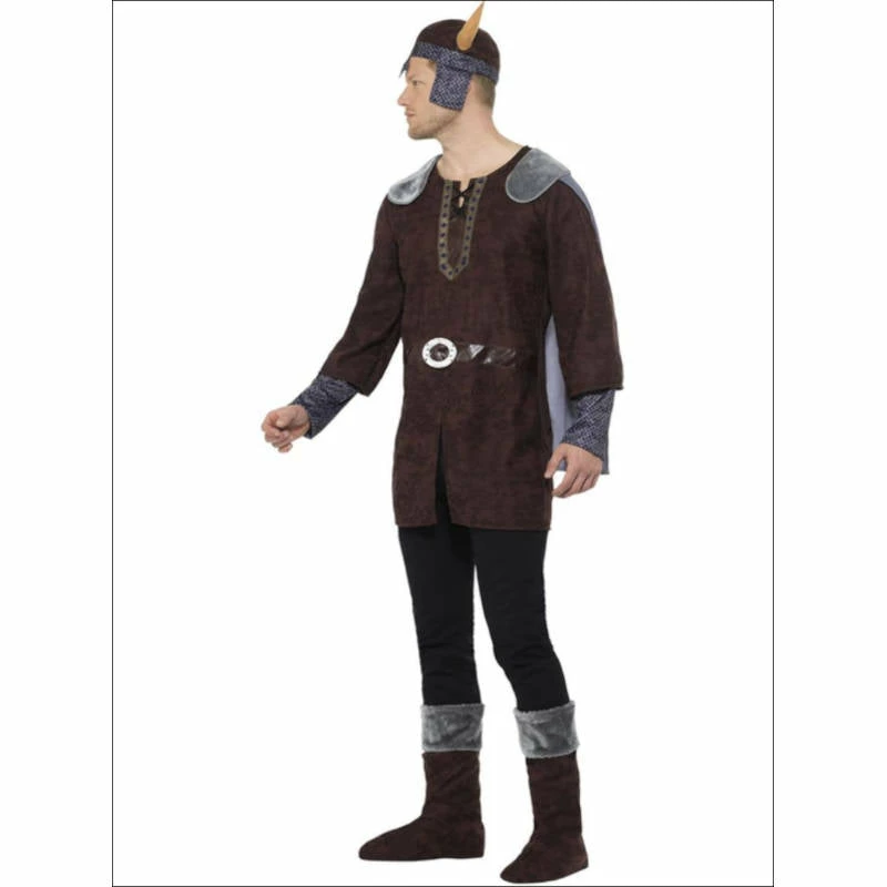 Smiffys Viking Man Costume In Brown Medieval & Historical 4 Smiffys Viking Man Costume In Brown Medieval & Historical