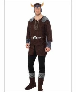 Smiffys Viking Man Costume In Brown Medieval & Historical