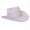 Trademart Accessoriesc Pink Lacy Festival Cowgirl Hat