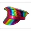 Trademart Shiny Rainbow Police Cap Festival & Pride