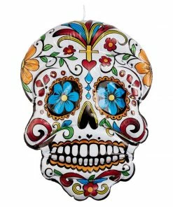 Smiffys Halloweenc Inflatable Day Of The Dead Hanging Skull