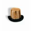 Forum Novelties Gold Sequin Top Hat Clown & Circus Accessories