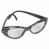 Tomfoolery 60s Glasses Black With White Spots Accessoriesc