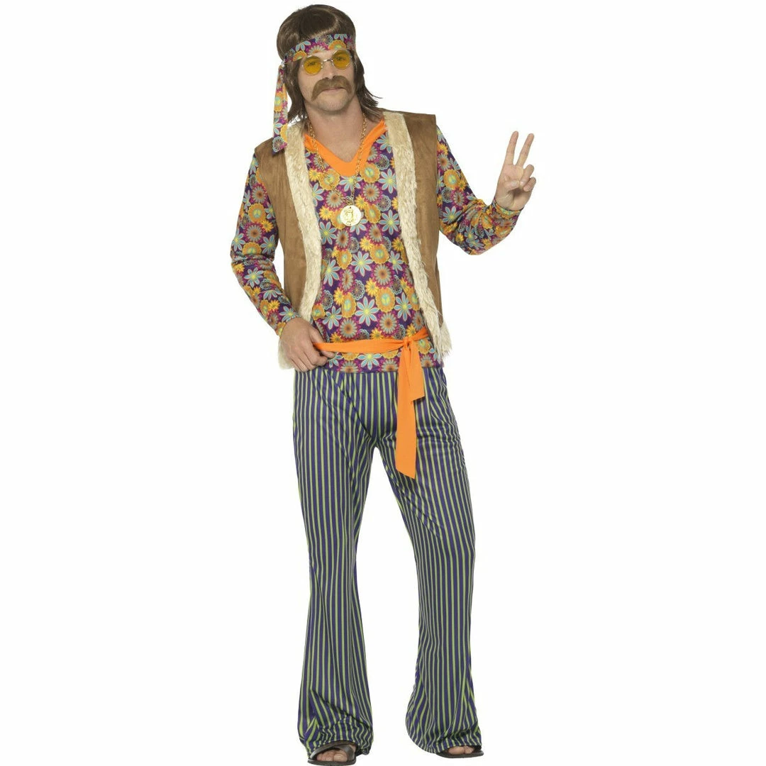 Smiffys 60s Hippie Singer Mens Costume 3 Smiffys 60s Hippie Singer Mens Costume