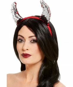 Smiffys Accessoriesc Reversible Sequin Devil Horns