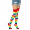 Tomfoolery Cherry Rainbow Spandex Thigh Highs - Leg Avenue