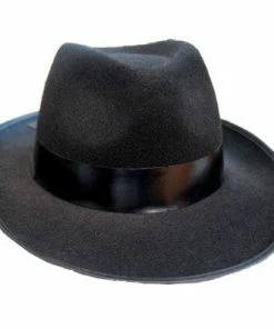 Swedia's Gangster Hat - Black Feltex Accessoriesc