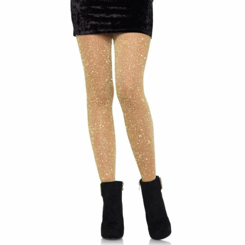 Tomfoolery Gold Lurex Shimmer Tights - Leg Avenue Hosiery 3 Tomfoolery Gold Lurex Shimmer Tights - Leg Avenue Hosiery
