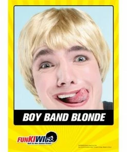 Allen Trading Boy Band Blond Wig
