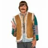Forum Novelties Faux Fur Trimmed Hippie Vest - Unisex