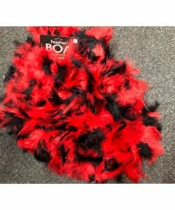 Forum Novelties Deluxe Red And Black Feather Boa 1920's