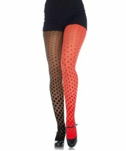 Tomfoolery Dual Color Harlequin Tights - Leg Avenue