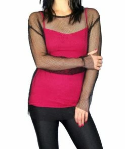 Carnival Products 80s Fishnet Top - Black Ladiesc