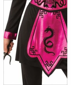 Rubies Pink Ninja Warrior Costume - Ladies Ladiesc