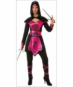 Rubies Pink Ninja Warrior Costume - Ladies Ladiesc