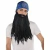Amscan Black Plush Pirate Beard & Moustache Facial Hair 2 Amscan Black Plush Pirate Beard & Moustache Facial Hair